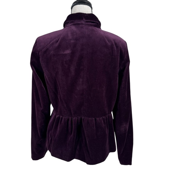 J. Crew Purple Eden Velvet Blazer Y2K - Picture 7 of 10